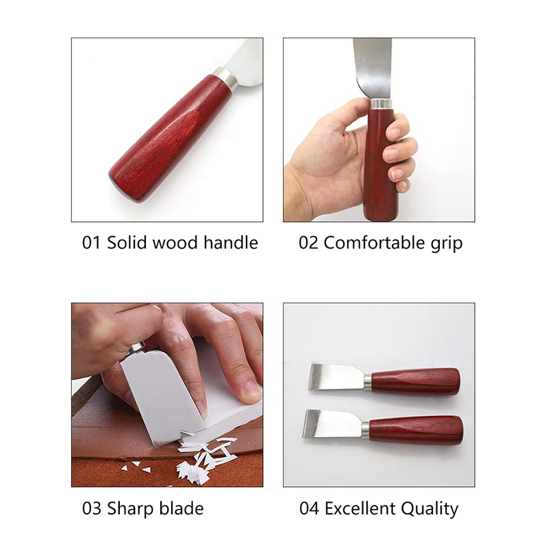Leatherwork Knife - Деревянная ручка DIY инструмент для резки
