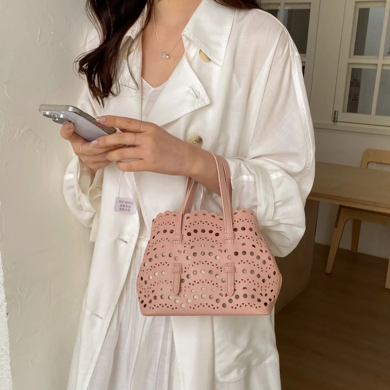 Leather Work Handbags For Women - Красная сумка через плечо с принтом,
