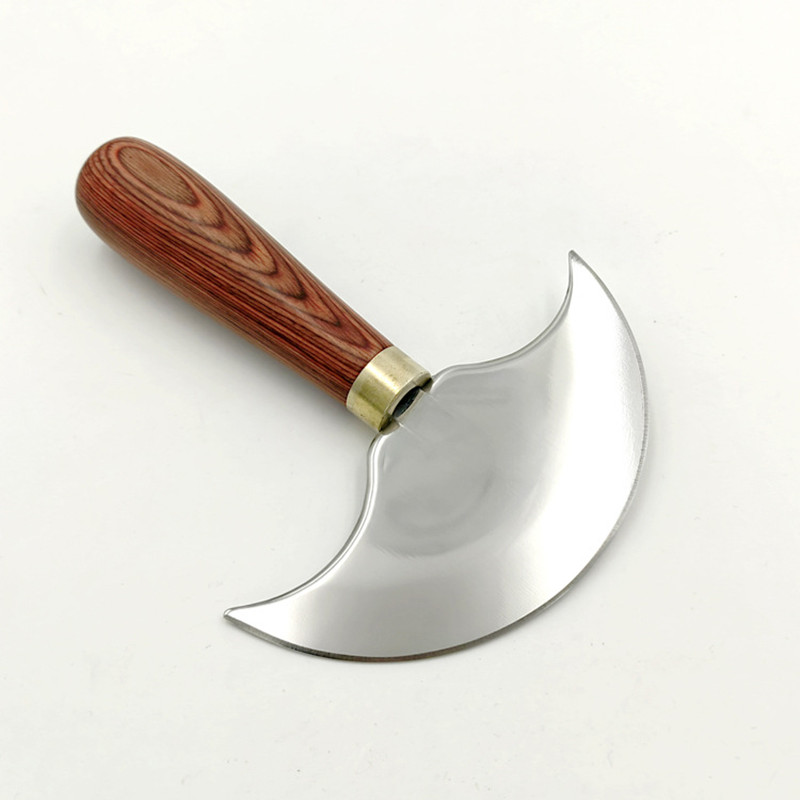 Round Knife Leatherwork - Профессиональный кожаный нож 90 мм/120 мм,