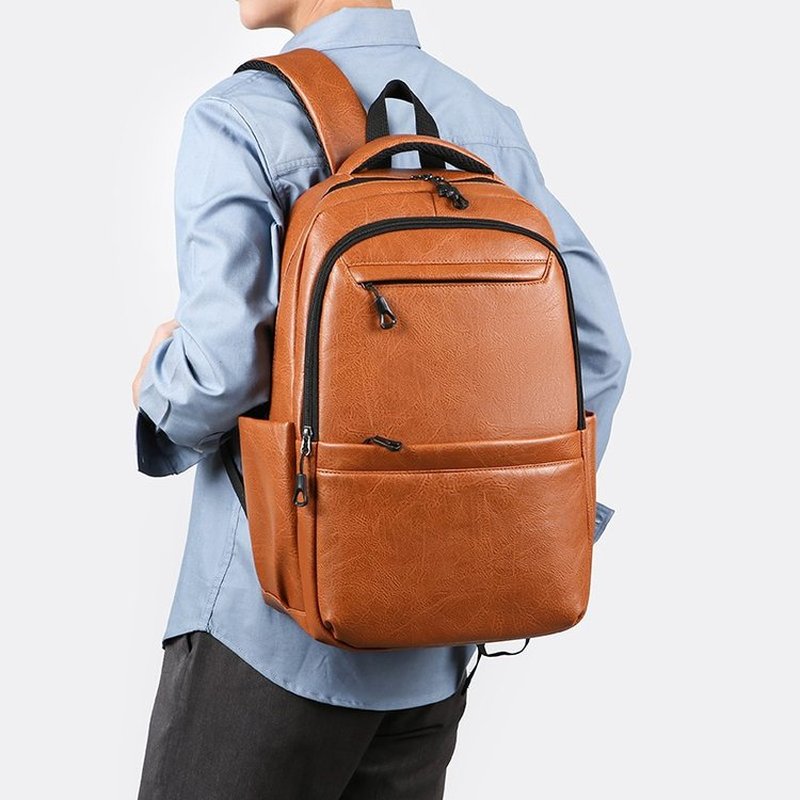 Leatherwork Bag - Кожаный деловой рюкзак премиум-класса – сумка