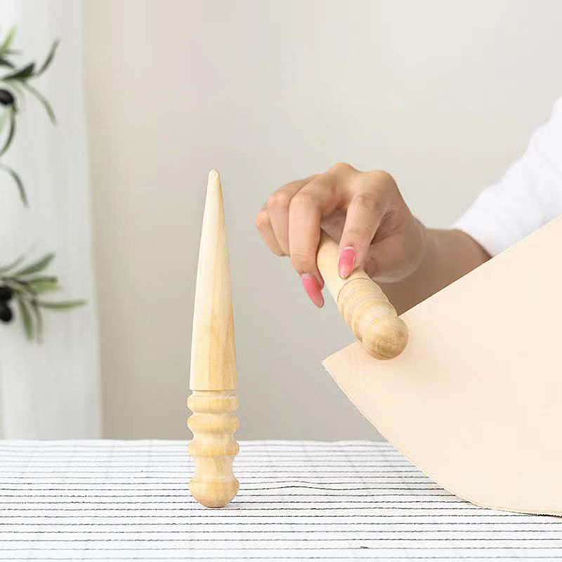 Leather Work Organiser - 1 шт. деревянный инструмент для полировки