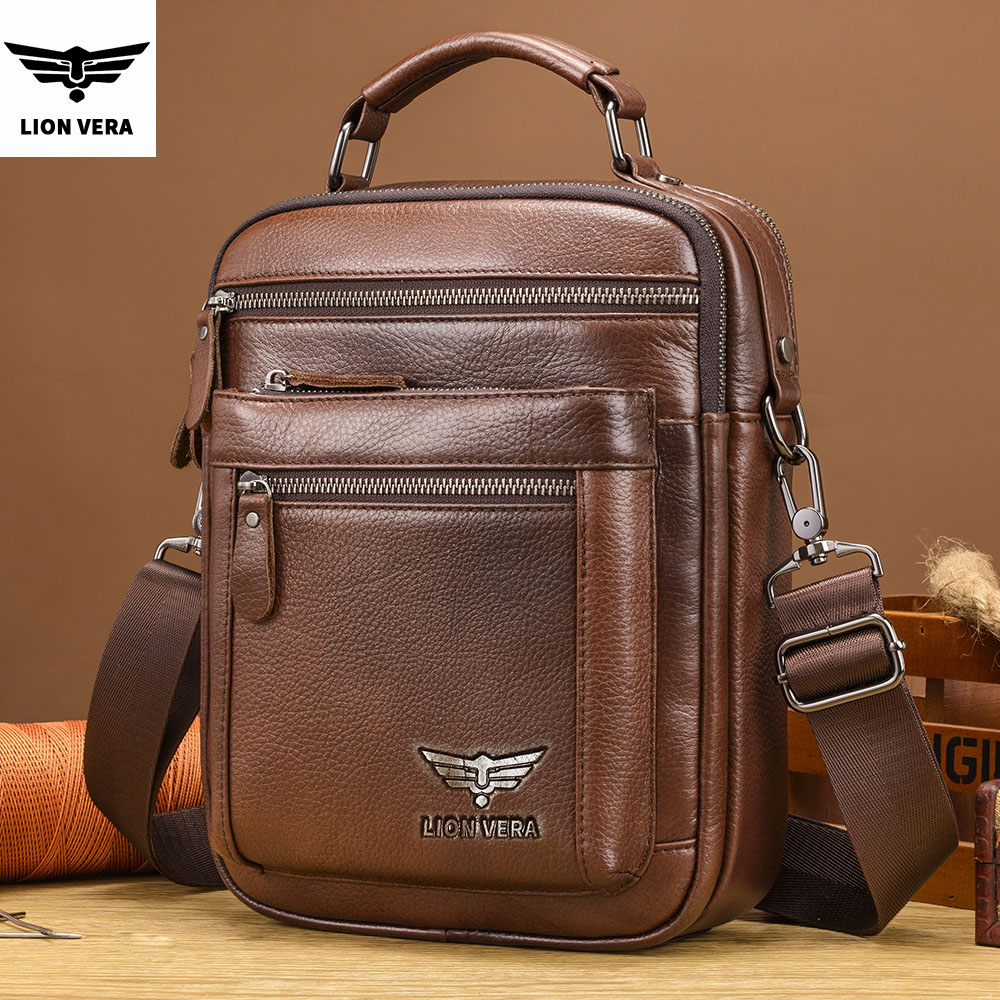Leatherwork Bag - Мужская сумка через плечо LION VERA,