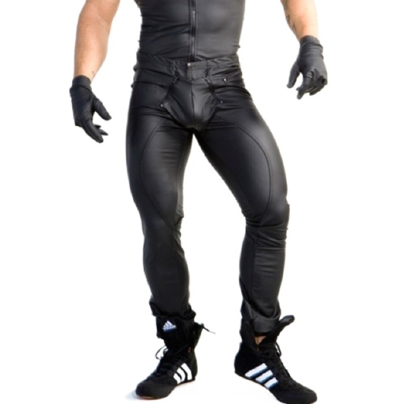 Мужские блестящие колготки из  – обзор и цена Leather Work Pants
