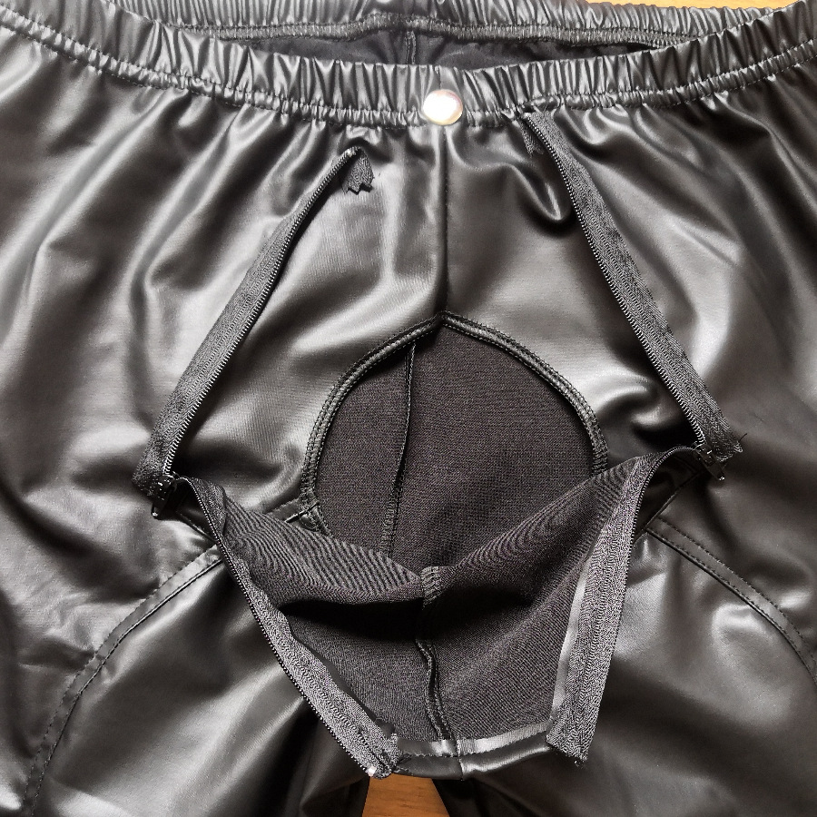 Мужские блестящие колготки из  – обзор и цена Leather Work Pants