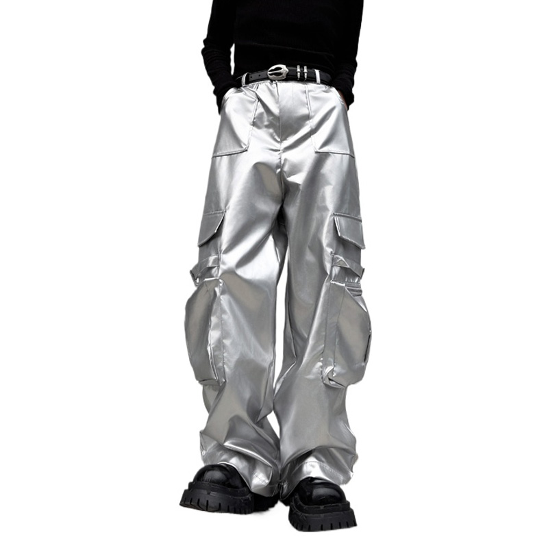 Серебряные кожаные брюки мужск – обзор и цена Leather Work Pants