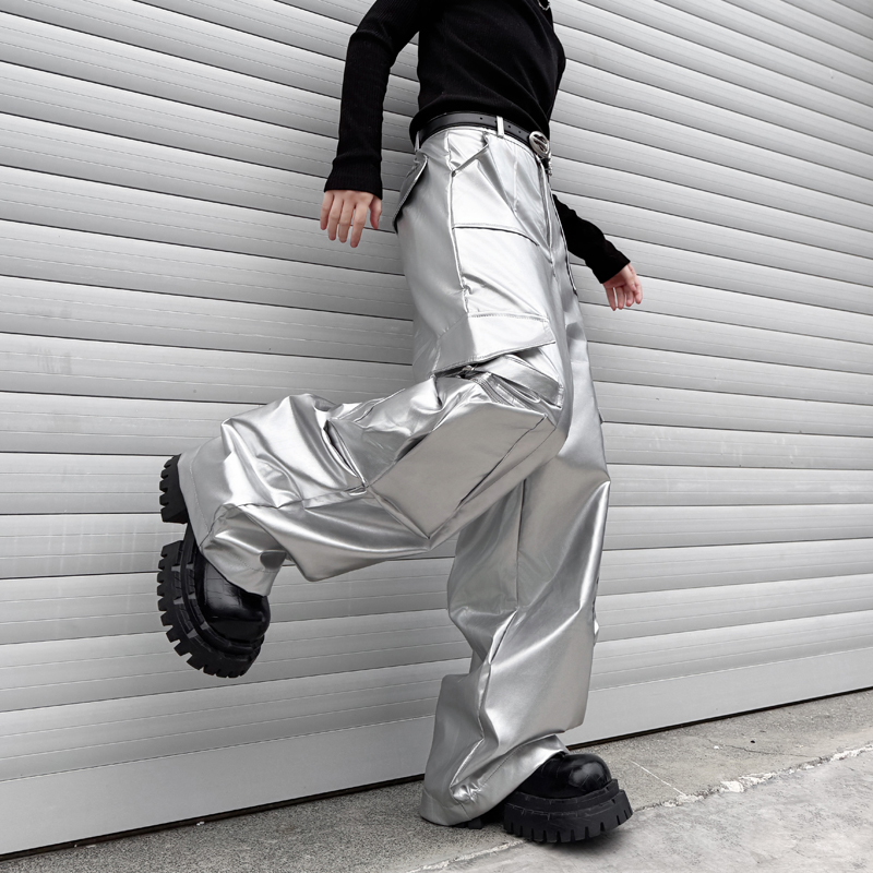 Серебряные кожаные брюки мужск – обзор и цена Leather Work Pants
