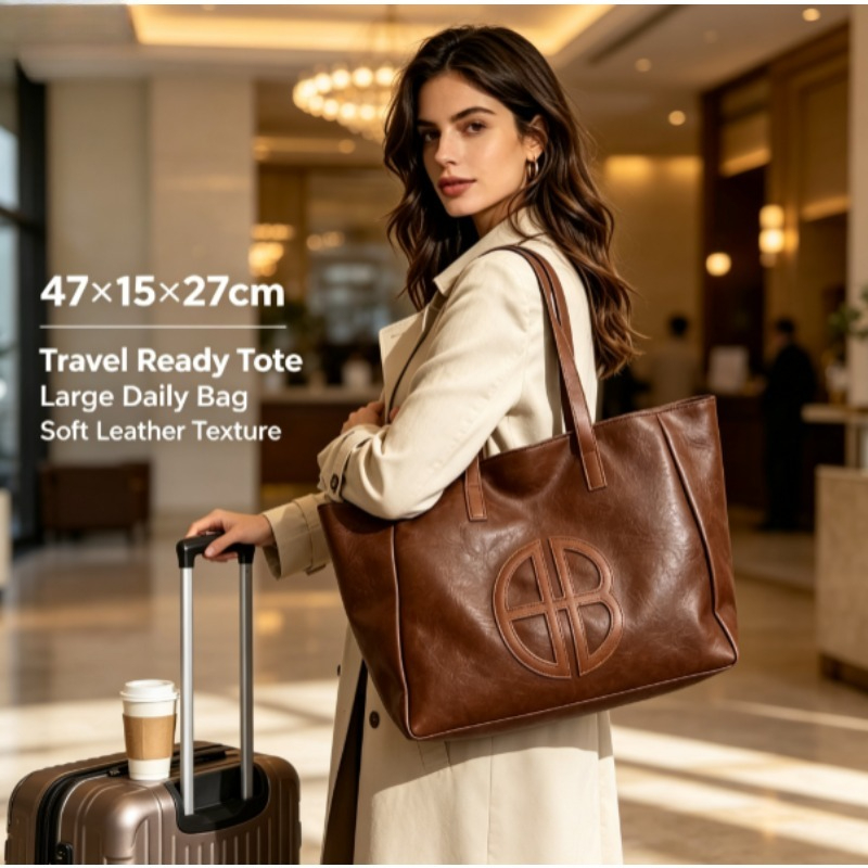 Новая женская сумка-тоут 2026  – обзор и цена Leather Work Bag Women