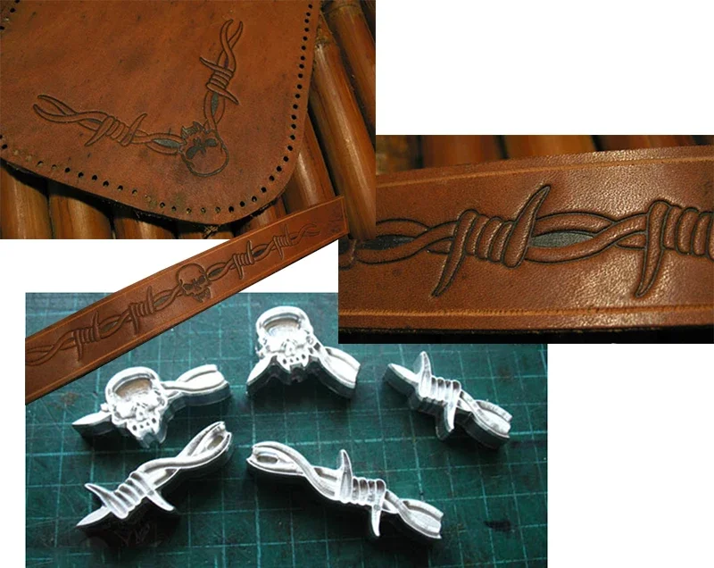5 шт., шипы и череп, ручная ра – обзор и цена Unique Leather Work