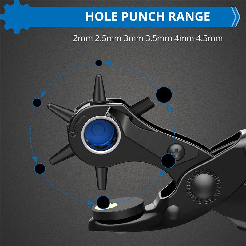 Новый дырокол для ремня для ко – обзор и цена Leather Punch Revolving