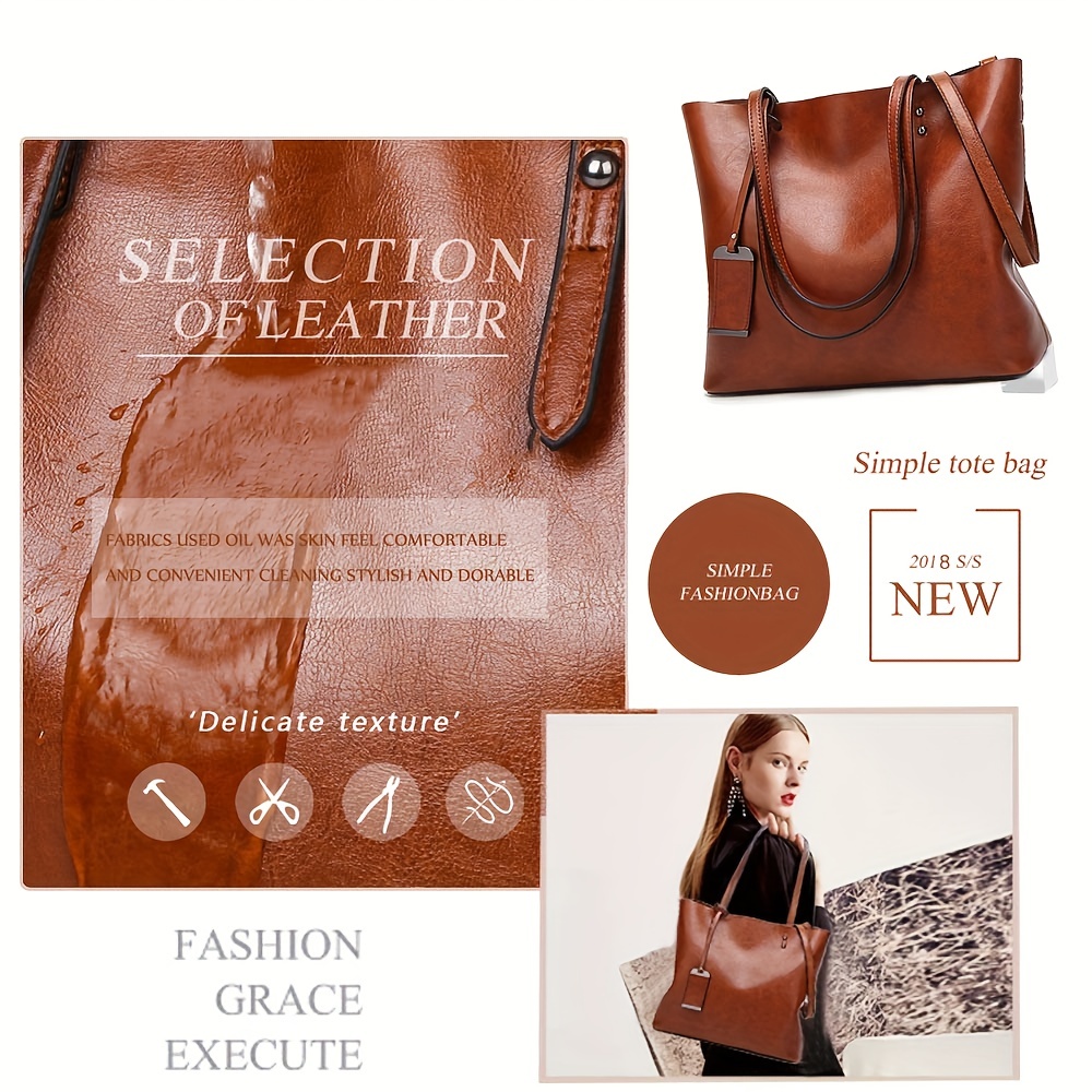 Модная классическая кожаная же – обзор и цена Leather Work Handbags For Women